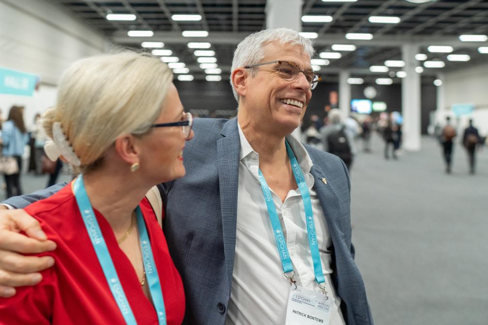 Olena Nyankovska meeting Prof. Patrick Bontems international collaboration in nutrition and gastroenterology