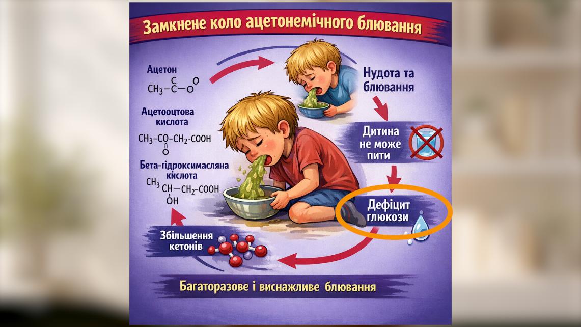 Ацетономічний синдром. замкнене коло ацетономічного блювання